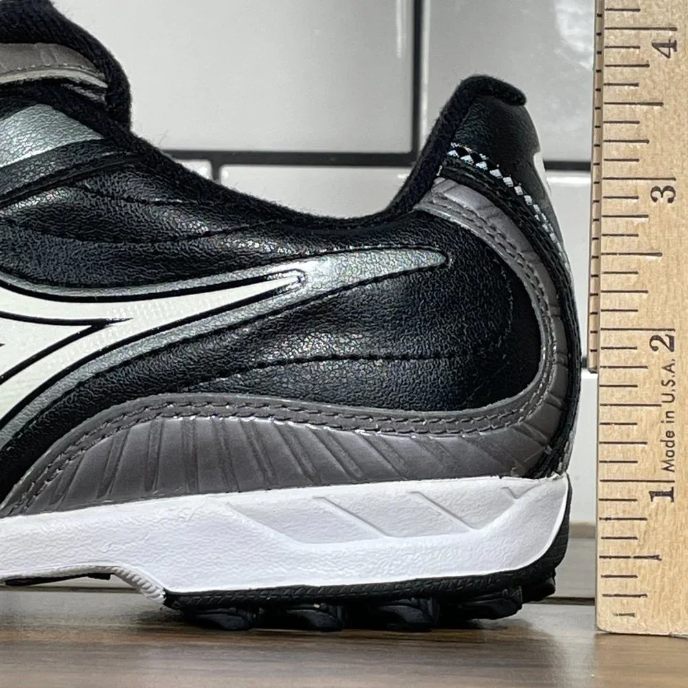Diadora Furia TF Jr Little Boys Sz 3 Shoes Black Soccer Futbol Turf Sneakers